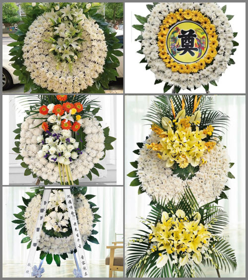 四川成都彭州市丽春镇元义村花圈速递